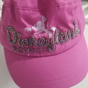 Disney Resort beaded pink adjustable adult hat